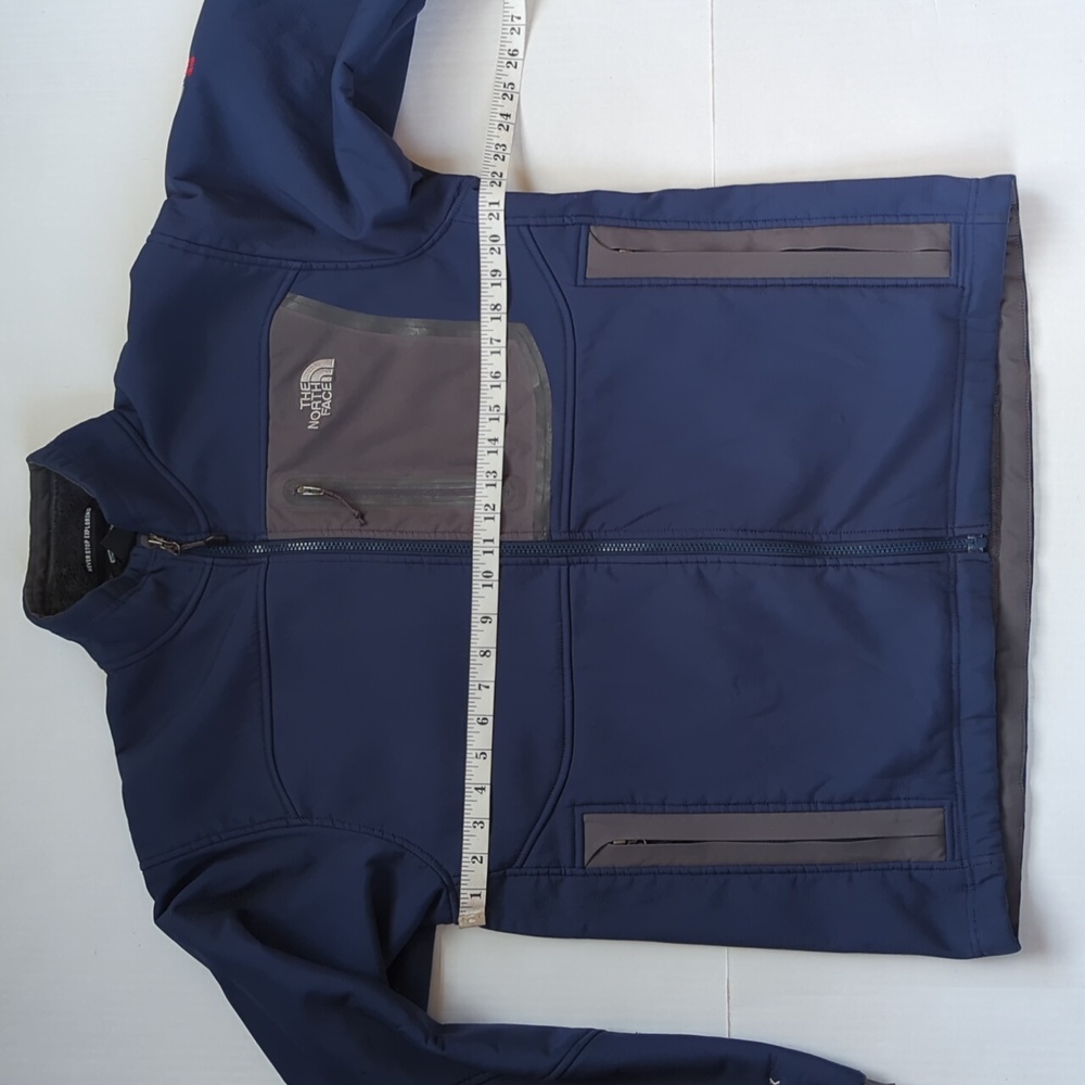 The North Face Apex Polartec Summit Series Jacket MEDIUM Blue Gray Pockets - Picture 14 of 16